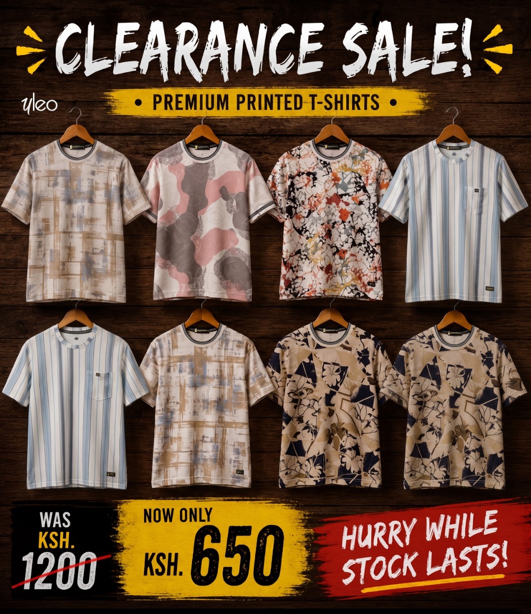 Safari printed t-shirts on clearance